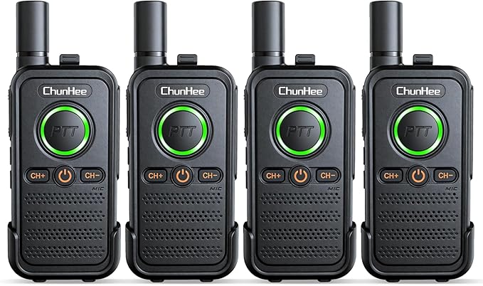 ChunHee Wireless Intercom System, 2 Way Voice Intercom for Home, 1.5-Mile Long Range, 16 Channels Portable Intercom with VOX & SOS Alarm, Easy Install Intercom for Elderly, Business & Basement