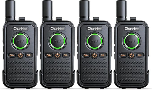 ChunHee Wireless Intercom System, 2 Way Voice Intercom for Home, 1.5-Mile Long Range, 16 Channels Portable Intercom with VOX & SOS Alarm, Easy Install Intercom for Elderly, Business & Basement