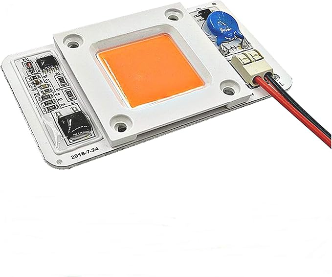 50W Driverless Solderless LED Chip Integrated Smart IC DIY (Full Spectrum-Pink 400-780NM)