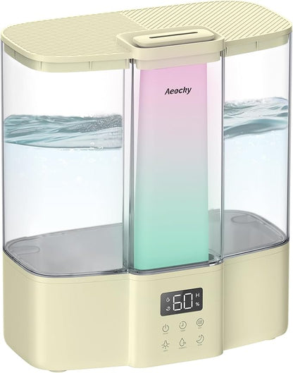 AEOCKY Geek-Level Ultrasonic Humidifier, 4L Top-Fill Cool Mist Diffuser