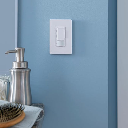 Lutron Maestro LED+ Motion Sensor/Dimmer Switch | 150W LED | Single Pole/Multi-Location | MSCL-OP153M-SW | Snow (Pack of 2)