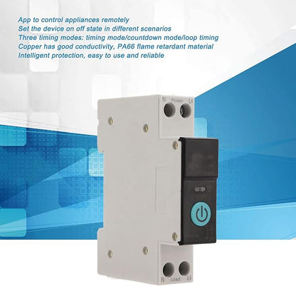 Sonew Smart Switch Home Circuit Breakers Mobile Phone Remote Control 3 Timing Modes for Household Appliances(63A)