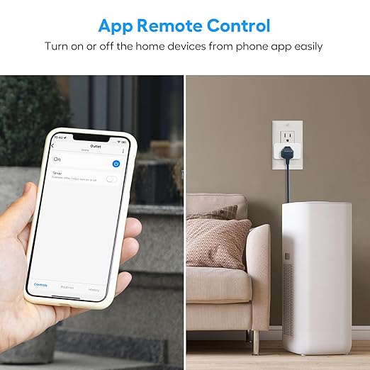 Zwave Plug 800 Series 2 Pack, Zwave Outlet Built-in Repeater Range Extender, Mini Zwave Smart Plug Work with SmartThings, Wink, Alexa, Google Assistant, Z-Wave Hub Required, FCC and ETL Listed, 1875W