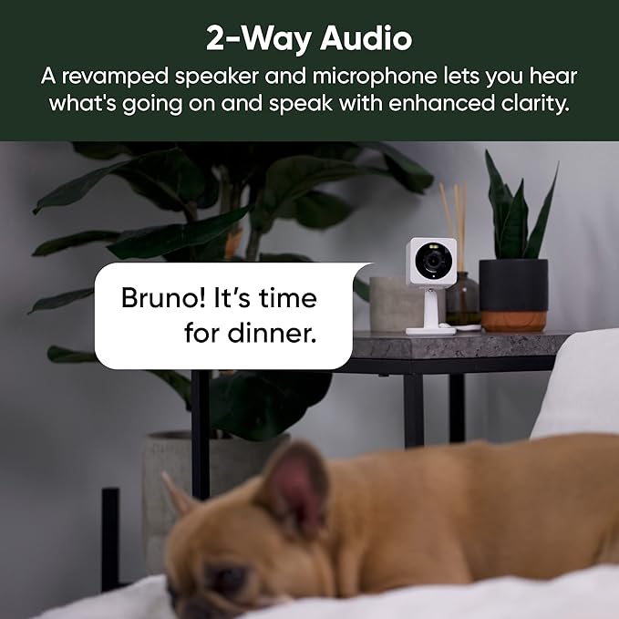 WYZE Cam OG Indoor/Outdoor 1080p Wi-Fi Smart Home Security Camera with Color Night Vision, Motion Detection, 2-Way Audio, Compatible with Alexa & Google, White (2-Pack), Free Expert Setup (Renewed)