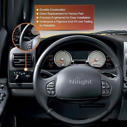 Nilight Turn Signal Switch Compatible with 1999 2000 2001 2002 2003 Ford Ranger Explorer Sport Trac F-150 F150 1999-2004 Mazda B2300 B2500 B3000 B4000 1999-2001 Mercury Mountaineer