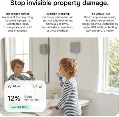 Layla Noise Monitor for Airbnb & Vacation Rentals | AI Occupancy & Noise Sensor, Party Detector, Instant Alerts & Quiet Hours | Privacy-Safe | Pay Once, No Subscription