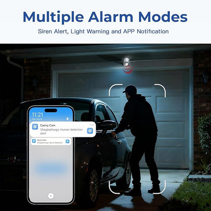 4MP Cameras for Home Security with Audio and Video, Indoor Security Camera for Baby Monitor, 2.4g/5g Outdoor Cameras for House/Pet/Baby, Plug and Play, Support 128G Card Storage (Not Included), Wired