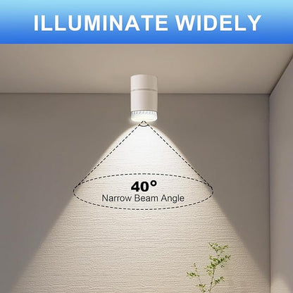 6 Pack PAR20 LED Bulbs, Aluminum Waterproof Outdoor Spotlight Bulb E26 Base 7W Dimmable 3000K Warm White, 50W Equivalent for Indoor or Outdoor 40°, UL
