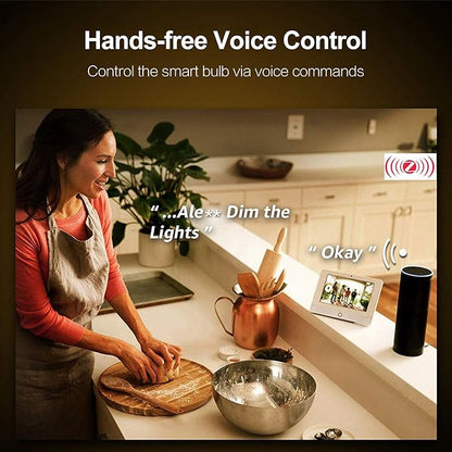 Garosa Smart Light Bulbs, 5W Bluetooth LED Bulbs, Color Changing,Smart Home for Decorating Living Home (ZigBee Type)