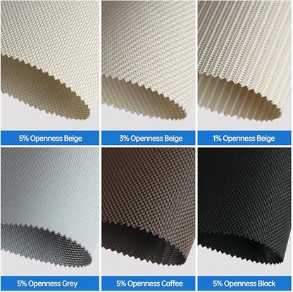 Outdoor Roller Shades Fabric Sample, Custom Patio & Porch Blind Sample Booklets (Multicolor Fabric Sample)