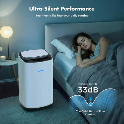 80 Pint Dehumidifier for Basement, 50 Pint DOE, Drain Hose, 5000 Sq Ft