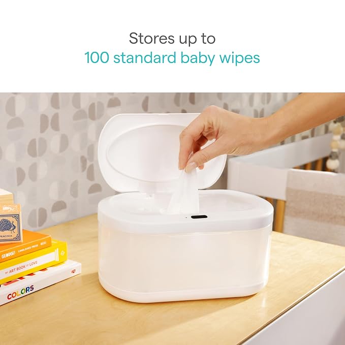 Munchkin Touch Free Baby Wipe Warmer with Nightlight & Motion Sensor, White