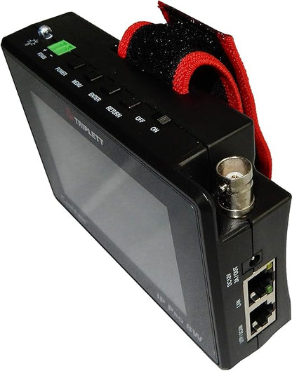 Triplett 8066 CamView IP Pro-8W CCTV Camera Tester with PoE, Network Test, and 4" IPS Touchscreen - NTSC/PAL, HD-CVI 3.0, AHD 3.0, HD-TVI 3.0