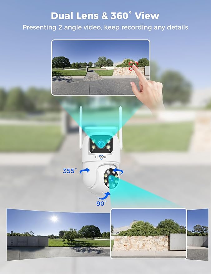 Hiseeu Wireless Security Camera, 6 Cam-Kit, 1TB HDD