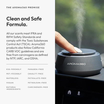 Aroma360 - Fly Smart Car Diffuser Oil | Aromatherapy Oil for Cars |Pamplemousse, Citron Zest, Heliotrope Flower, Bulgarian Rose, Pink Peppercorn, Jasmine, Tonka Bean, Amber, Sheer Musk, Patchouli 20mL