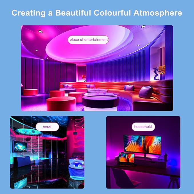 LED Strip Light Controller with APP, Music Sync and IR Remote for Upgrading 3-pin Led Lights Strip to Bluetooth Connection(2Pack)