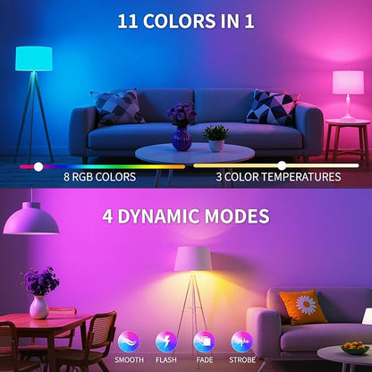 FRIDEKO HOME Rechargeable Light Bulbs - 2600mAh E26 Battery Operated Dimmable Lightbulb with USB-C Charging for Lamps | Touch Control | Timer Function - 1 Pack Portable Camping Emergency Light