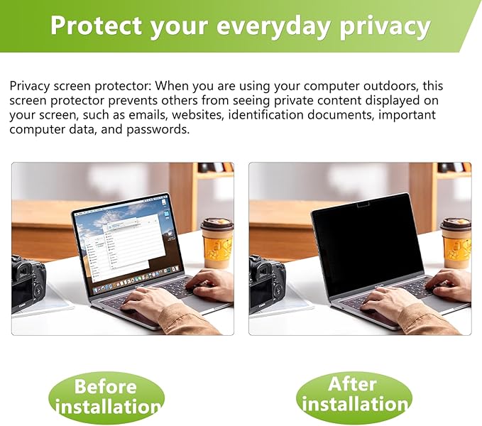 Magnetic Privacy Screen Protector for MacBook Pro 16 Inch (2021-2026, M1/M2/M3/M4/M5, Pro/Max) Removable Matte Anti Glare Blue Light, Anti-Spy Screen Filter for Mac Pro 16inch Laptop Filter