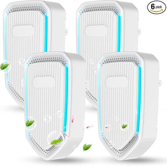 2026 Air Ionizers for Home & Dust Mites,Plug In Air Purifier Negative Ion Generator,Portable Quiet Filterless Air Freshener Odor Eliminator for Office Kitchen,Mini Air Cleaner for Pet Odor,Smoke Smell