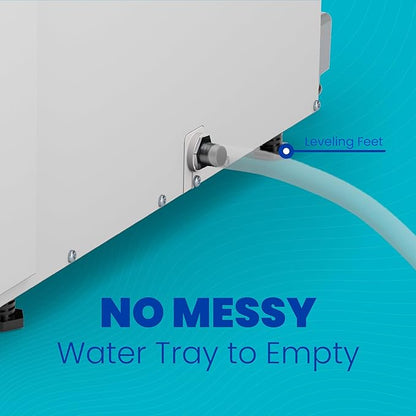 AprilAire E070W Smart Wi-Fi Crawl Space Dehumidifier, 70-Pint Commercial Whole-House Dehumidifier for Basement, Crawlspace & Home up to 2,200 Sq. Ft. with Pump, Drain Hose, Hanging Kit, MERV 11 Filter