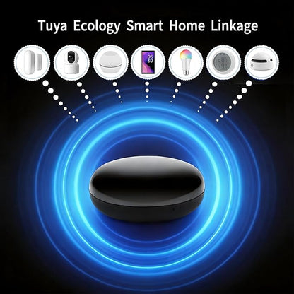 WiFi Smart IR Blaster, IR Remote Control Hub for Smart Home Automation, Universal Remote Control for TV AC AUD STB, Compatible with Alexa & Google Assistant