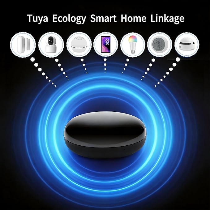 WiFi IR Blaster, Remote Control Hub for Home Automation, Infrared Universal Remote for TV AC AUD STB, Compatible With Alexa & Google Assistant