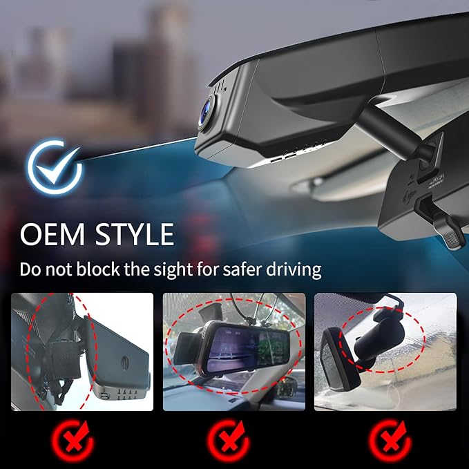 Mangoal Front 4K & Rear 1080p Dash Cam Custom fit for Chevy Colorado 2015-2022 Select Base WT LT Z71 ZR2(Model A), Integrated OEM Look, UHD 2160P Video, WiFi and App, GPS, 128GB Card