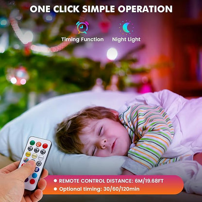 LED Rechargeable Light Bulbs With Remote ＆ Touch Dimmable, E26 Battery Operated Light Bulb for Lamps, RGB 12 Colors, 2600mAh USB battery backup Light Bulb With Timer, A19 Small Light Bulbs 1 Pack