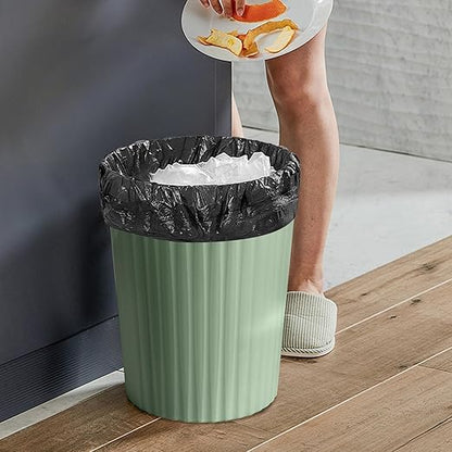 Small Platic 2 Gallon Trash Can - Compact Wastebin for Bathroom, Kitchen, Office, Home Use - Purple