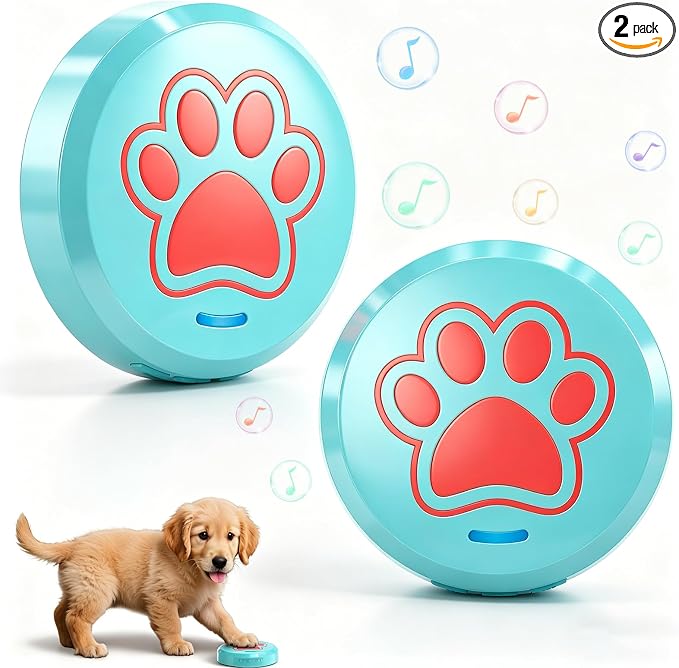 ChunHee Bells for Dog Training to Go Outside - Dog Door Bell with 36 Custom Sounds | Bell for Dogs to Ring to Go Potty | 5 Adjustable Volume(0-115dB) | Teach Puppies to Signal to Go Outside