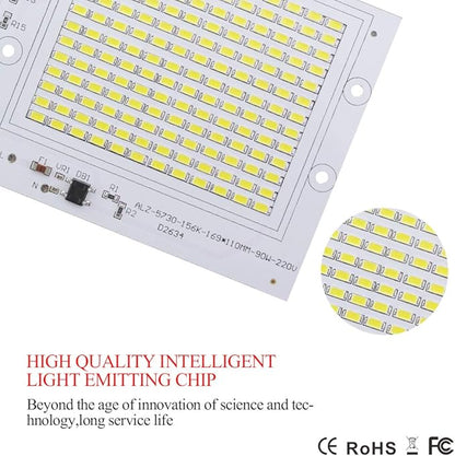 Fengyan Landscape Lights 1pack LED Leads Chip Floodlight 2835/5730SMD Smart IC 220-240V 10W 20W 30W 50W 90W DIY for Outdoor Spotlight Garden White Warm White LED Street Lamp