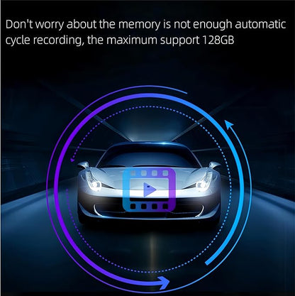 4K Ultra HD Dash Cam fit for Audi Models A4 A6 A3 A5 Q5 S4 S6 Q7 A8 S8 TT A7 S5 Q3 S3 S7 RS3 RS5 RS6 & e-tron (2019-2024) - OEM-Style Design, WiFi & app, Parking Mode 64GB Card