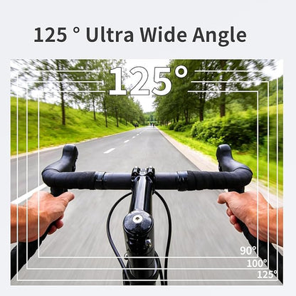 4K Action Camera, 3.5Hrs Battery Life Body Camera Hands-Free Recording, IPX6 Waterproof Portable Vlogging Camera with 1.4" HD Screen, Video Recorder with WiFi for Travel, Cycling, Motorcycle, Bloggers