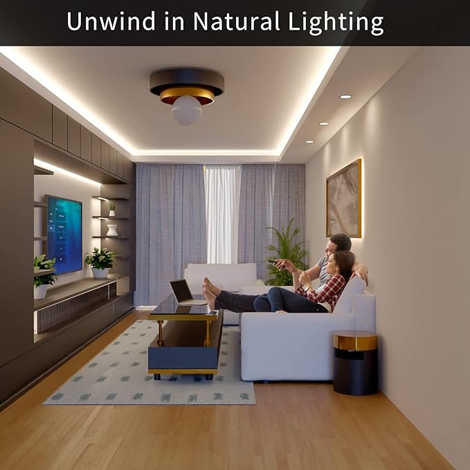 LED Strip Lights, 8ft LED Light Strip, 12V 4000K Neutral White Tape Light with PU Coating, LED Lights for Bedroom, Kitchen, Mirror, Home Decor, ETL Listed