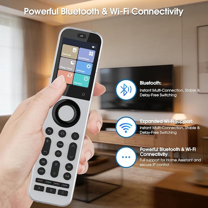 SofaBaton X2 Universal Remote Control with Touch Screen and Hub, All-in-One Smart Remote with Charging Dock & Custom APP, One-Touch Activities, Works with Alexa, Google Assistant & Home Assistant
