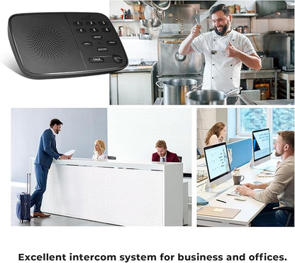 Hosmart UltraSpeak Intercoms Wireless for Home, 2025 Two-Way Real-time Intercom Full Duplex Wireless Intercom System for Home Use, House Intercom System for Business with 1200 Feet Range (2 Stations)
