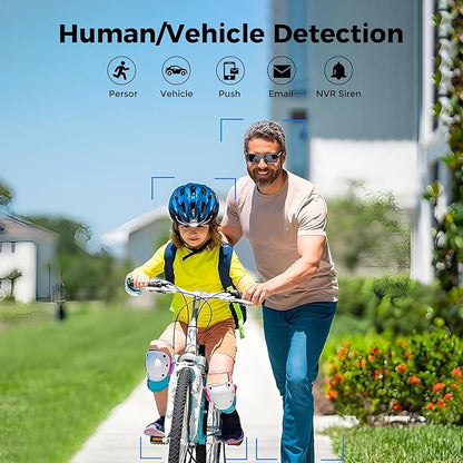 [12MP + 16CH Extendable] Hiseeu 12MP PoE NVR Network Video Recorder, Work with 12MP/8MP/5MP/4MP/3MP/1080P PoE Camera, Motion Detect, 24/7 Recording, Smart Playback, No Hard Drive