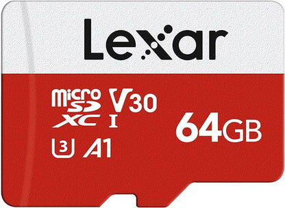 Lexar E-Series 64GB Micro SD Card microSDXC UHS-I Flash Memory Card