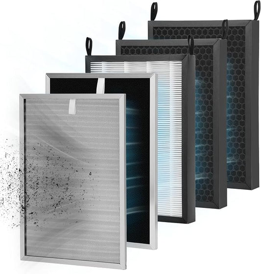 5 Pack Replacement Filters Set Compatible with Nuwave OxyPure