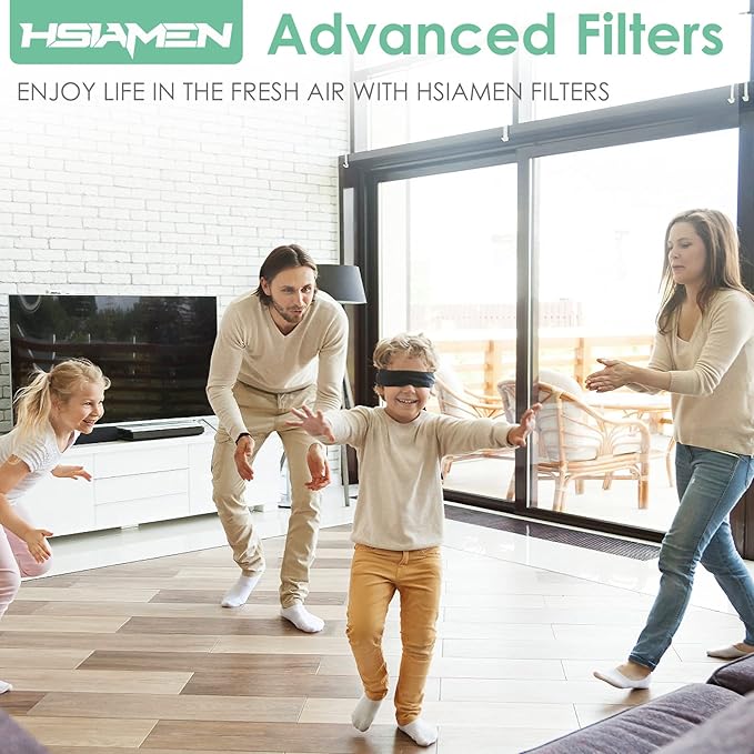 Replacement Filter Compatible with Tenergy Renair TAP01, Cool-Living CL-6070A, Beaba, Tredy Air Purifier TD-1300, 3-in-1 H13 True HEPA Filters w/Activated Carbon, White 2-Pack