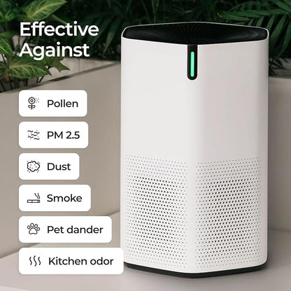 SonoHealth AirPro Purifier for Home and Bedroom | HEPA 14 Filter | Ultra-Quiet Air Cleaner | Activated Carbon Filter and Essential Oil Diffuser - (2 Packs)