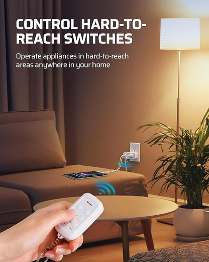 DEWENWILS Wireless Remote Control Outlet, USB-A+C & AC Outlet