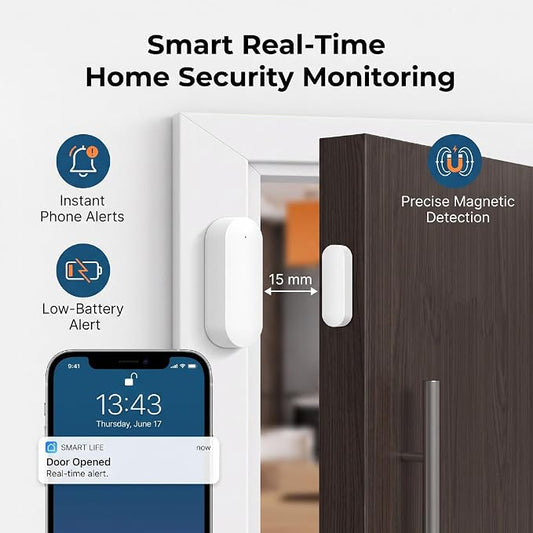 VBESTLIFE Door Sensor for Tuya Smart Life, for Zigbee 3.0