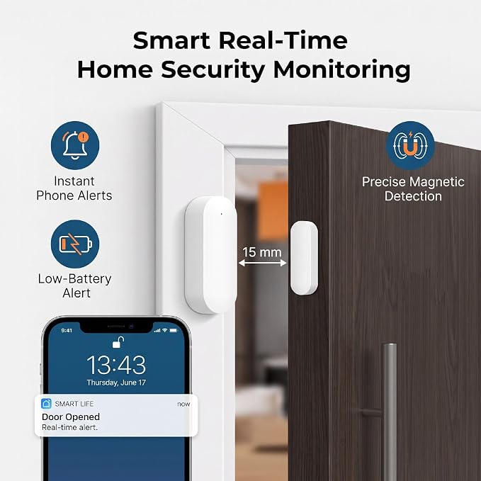 Door Alarm, Wireless Magnetic Door Alarm