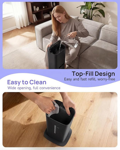 Humidifier Large Room, 2.1Gal/8L Cool Mist Humidifiers for Bedroom