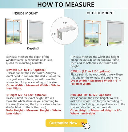 Aprilsmart Motorized Blinds with Remote,Light Filtering Motorized Roller Shades Work with Apple Homekit,Alexa,SmartThings,Google Home,Customize Blinds(White-Fabric Sample)