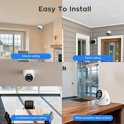 xmartO Indoor Wireless Camera for Home Security, 2K HD Dome Security Camera with 5G Dual Band WiFi 6, 2-Way Audio, SD Card Slot, IR and Color Night Vision, 24/7 Surveillance Camera, No Monthly Fee