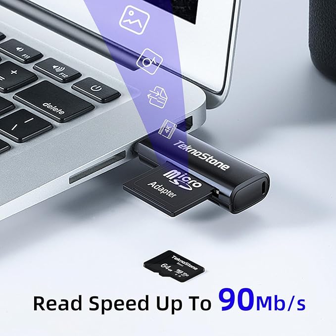 Basic 128GB MicroSDXC Flash Memory with Adapter 90MB/s Read 50MB/s Write UHS-I C10 U3 V30 A1 Rated HD Support TF Card for Dashcams Security Cameras Tablets Phones Drone Console (2 Packs)