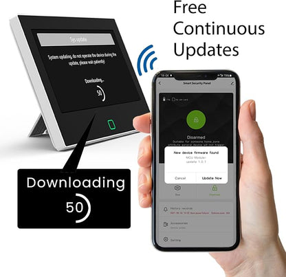 OSI Alarm System Gen 2 (4G), 11pc DIY Home Security System, Self Monitoring for Free or 24/7 Pro Monitoring (Alarm System + 1 Year 24/7 Alarm Monitoring)