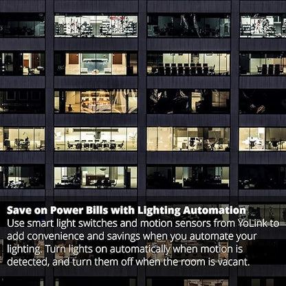 YoLink Smart Dimmer Switch, Alexa, Google, IFTTT Integration, Neutral Wire & YoLink Hub is Required